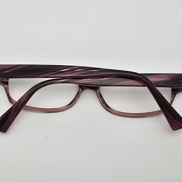 Jean Lafont Paris Eva 857 Purple Stripe Eyeglasses Frame w/ Case France 51mm - Picture 10 of 15